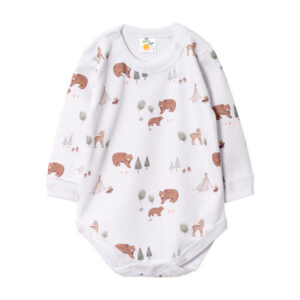 121800Body francés con broche manga larga