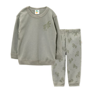 121561Pijama bebé 2 piezas buzo estampa central