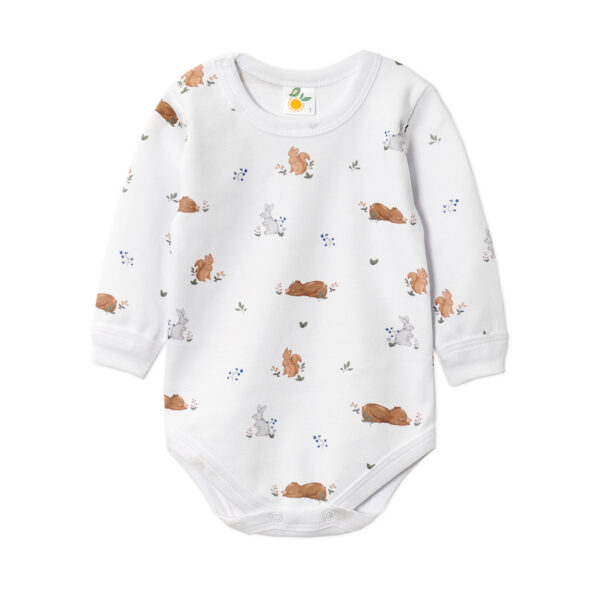 121800Body francés con broche manga larga