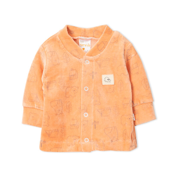 104142Saquito plush estampado