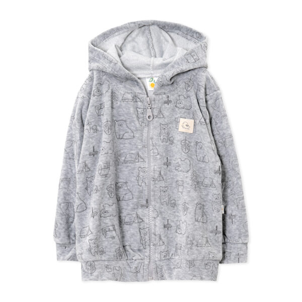 104145Campera con capucha Estampada - Imagen 2