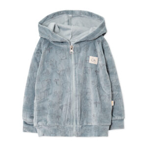 104145Campera con capucha Estampada