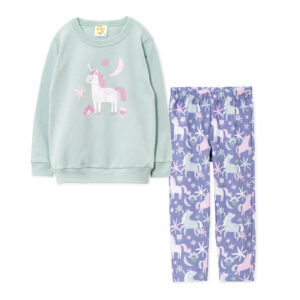 124711Pijama nena interlock c/estampa unicornios