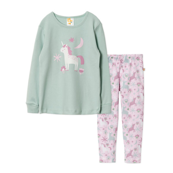 124711Pijama nena interlock c/estampa unicornios - Imagen 2