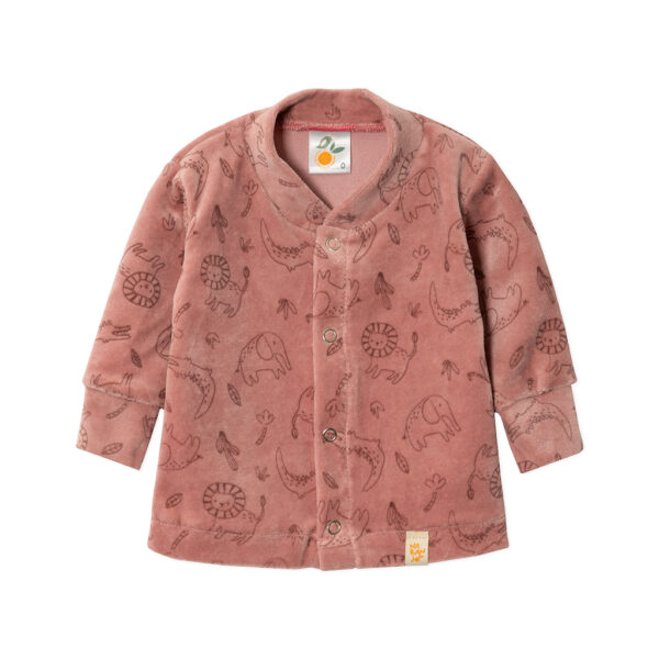 124142Saquito plush estampado