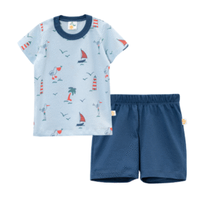 2461Pijama bb remera playa y short liso