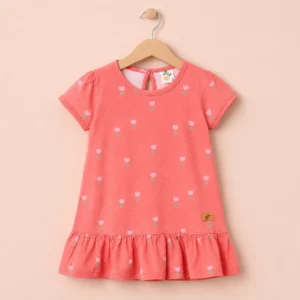 1551115Vestido beba manga corta estampado