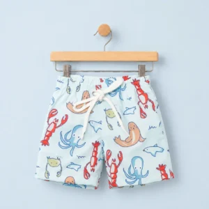 155951Short microfibra estampada c/cordon bebe